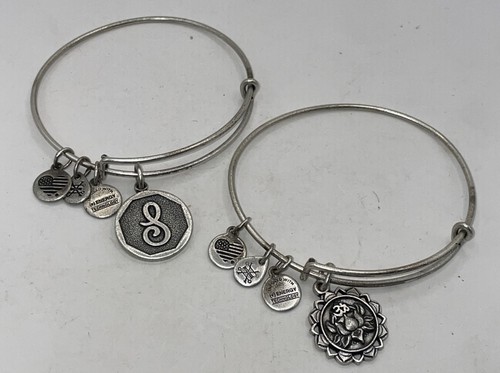 Alex and ani silver initial - alex,